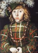 CRANACH, Lucas the Elder Portrait of Johann Friedrich the Magnanimous at the Age of Six oil painting picture wholesale